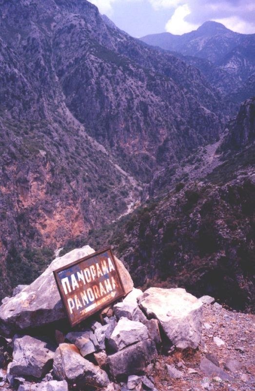 Vyros Gorge sign